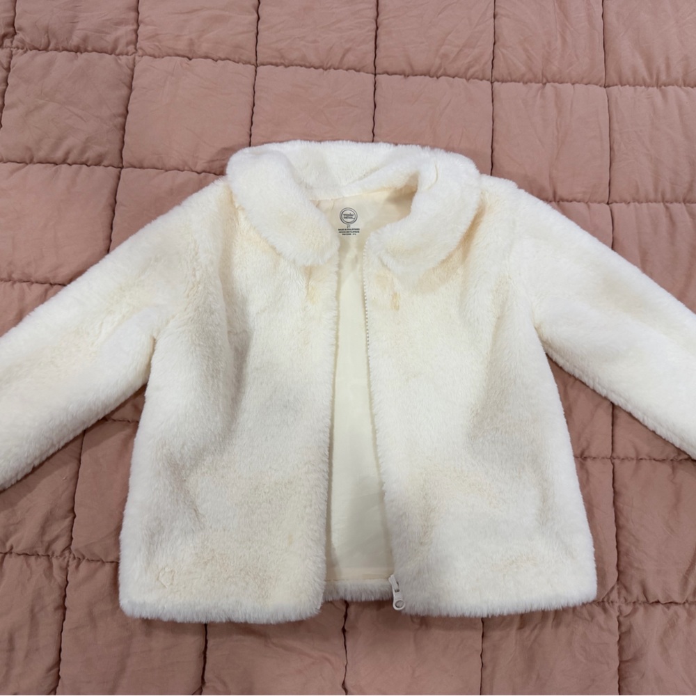 Wonder Nation Cream Kids Pea Coat